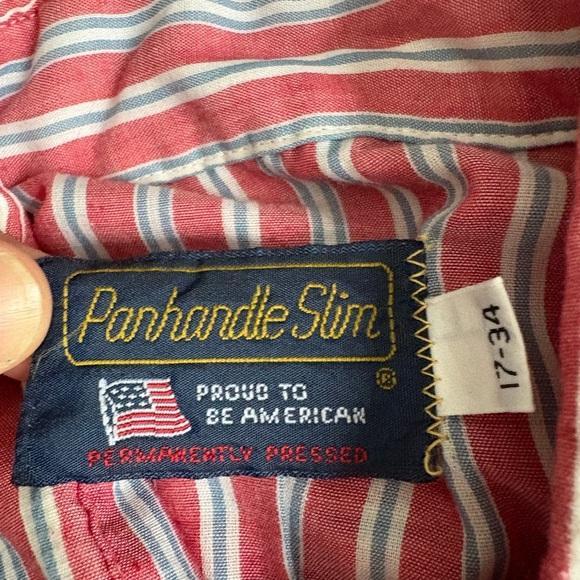Vintage Men’s Pandhandle Slim Western Shirt - Picture 4 of 7